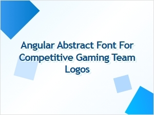 Angular Abstract Fonts for Gaming Team Logos