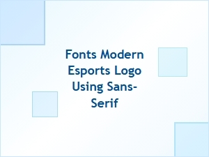 Modern Esports Logos with Sans-Serif Fonts